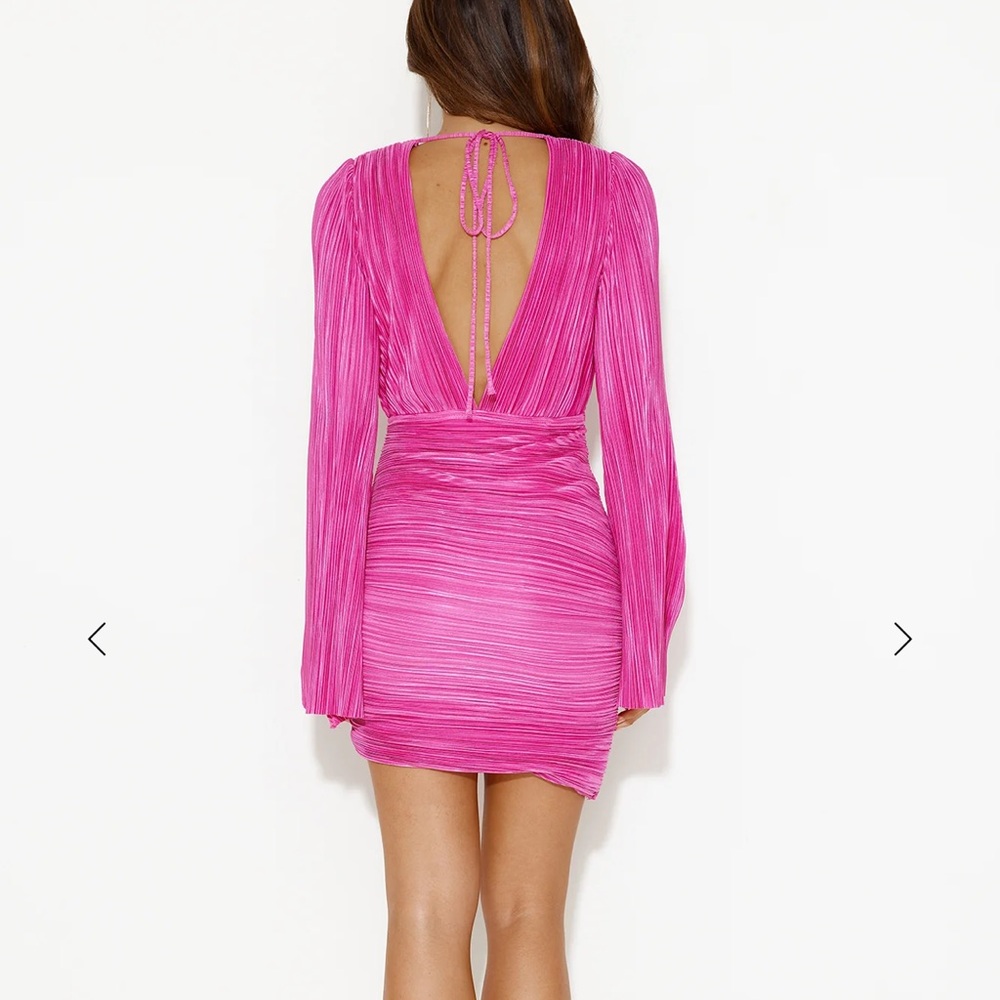 Pink Ruched Dress - Picture 4 of 4